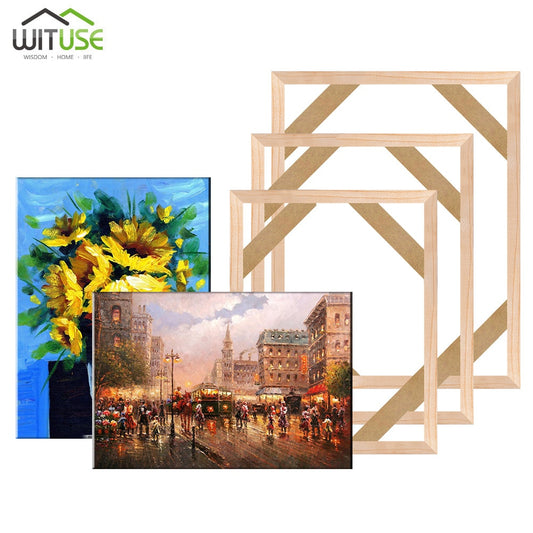 DIY Wooden Canvas Frame For Oil Painting Canvas Print Painting Frames Gallery Canvas Stretcher Bar Christmas Decoration For Home
